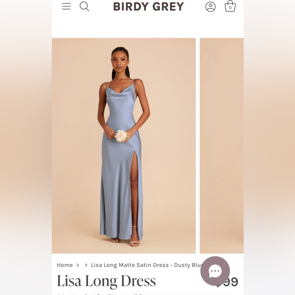 Dusty Blue Birdy Grey Lisa Long Dress